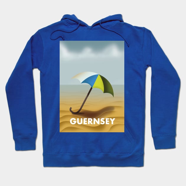 Guernsey Travel poster Hoodie by nickemporium1